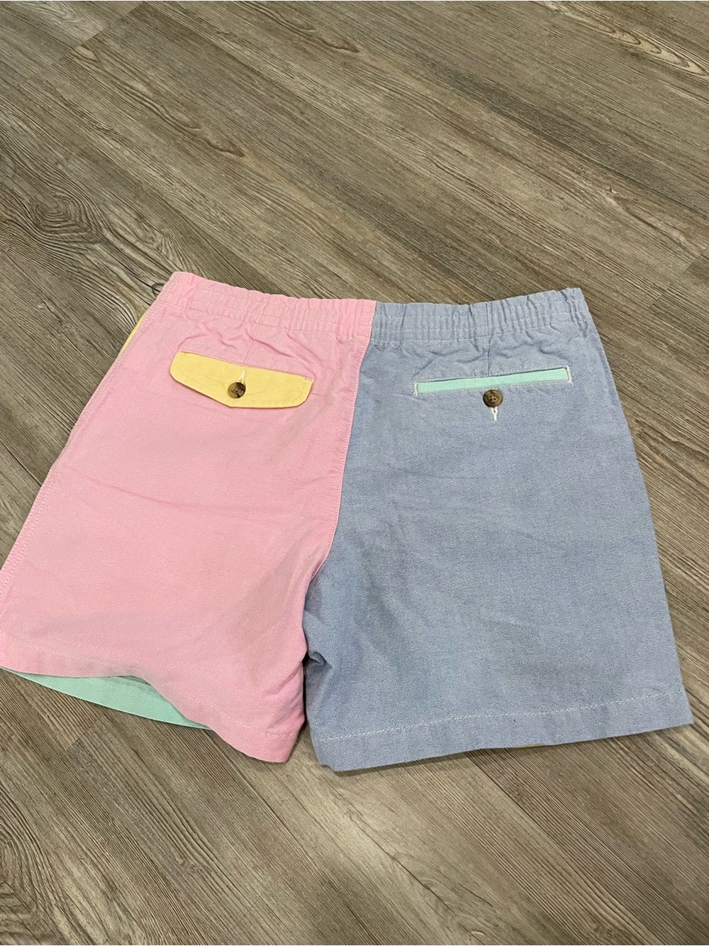 Ralph Lauren Pastel Colorblock Shorts - Mint, Yellow & Pink - Picture 2 of 2